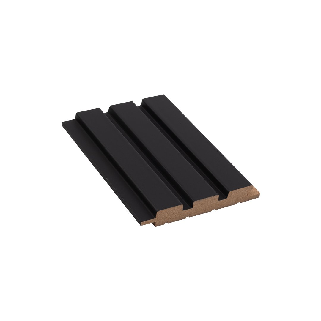 18121 Soft Touch Black MDF Paneling Wall Panel