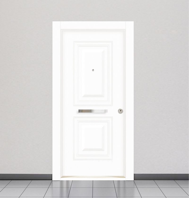 PVC White Steel Door RAW4001