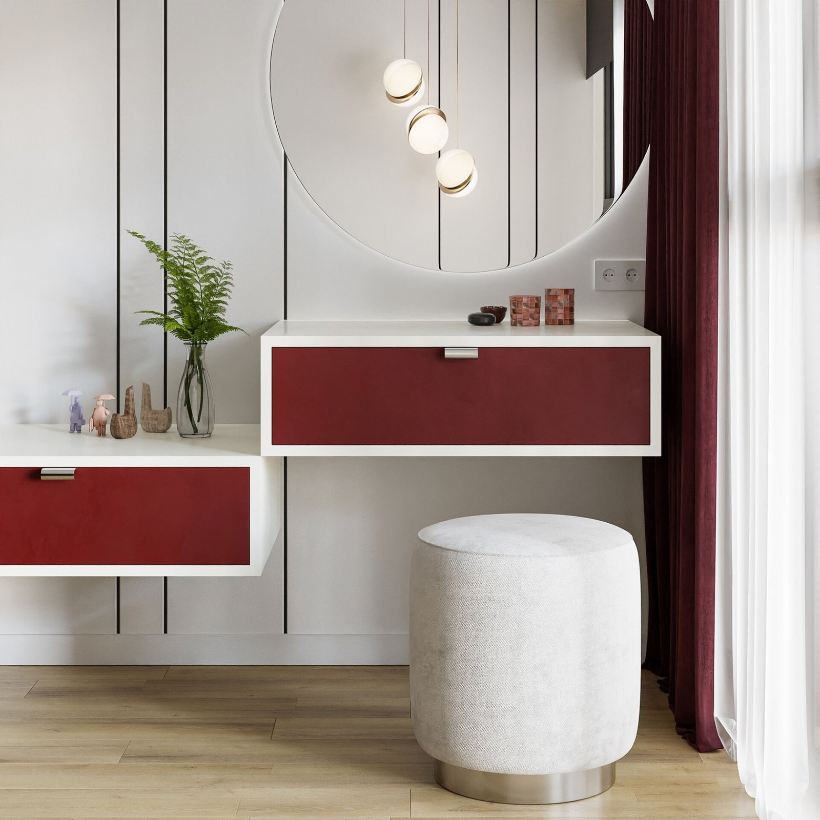 Soft Touch Claret Red