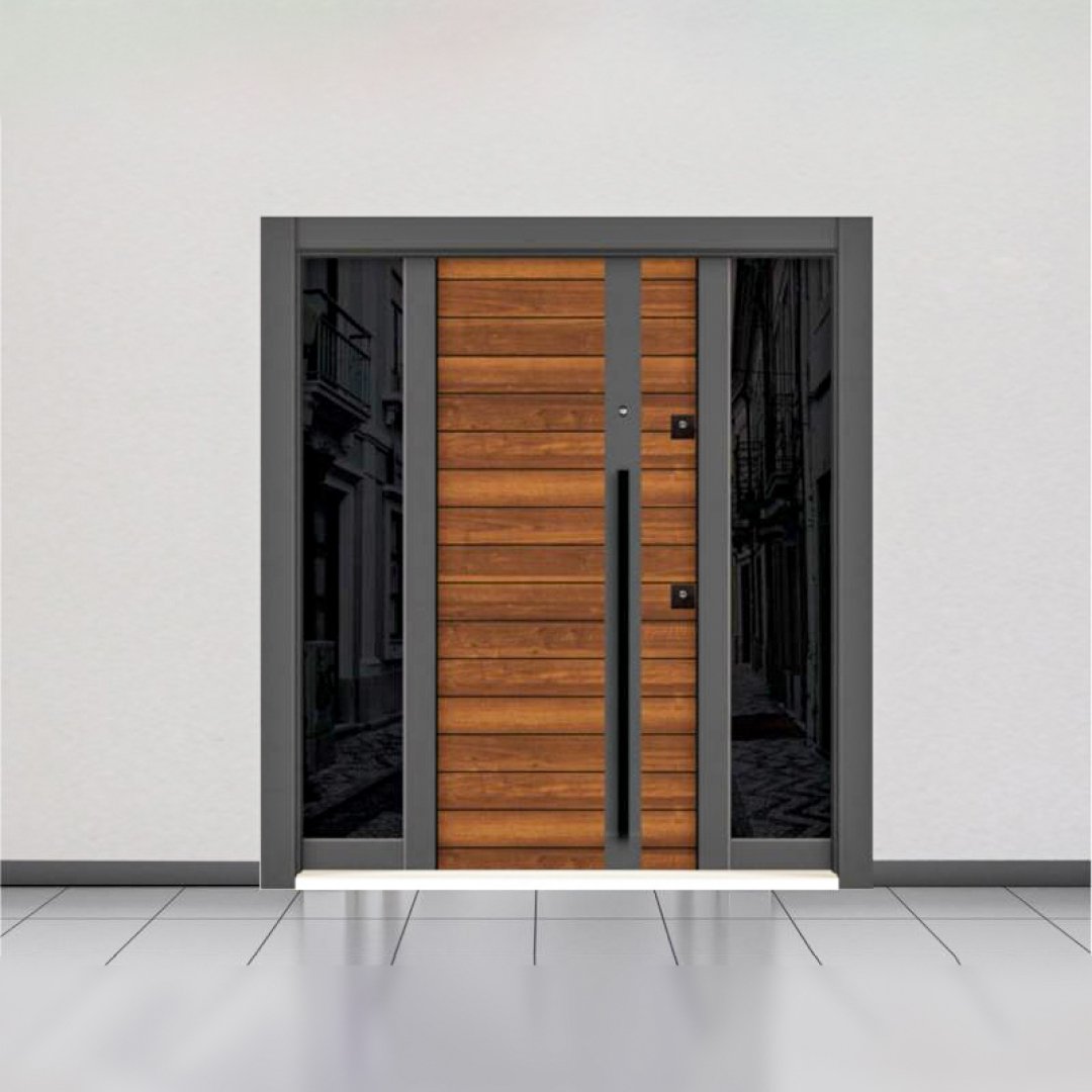 Compact / Anthracite Steel Door RAW9002