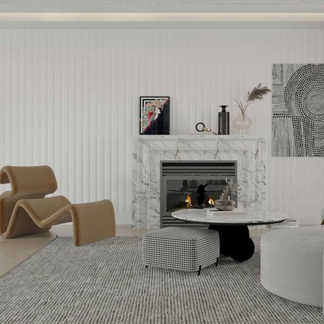 LM1801 Wainscoting PVC باللون الأبيض