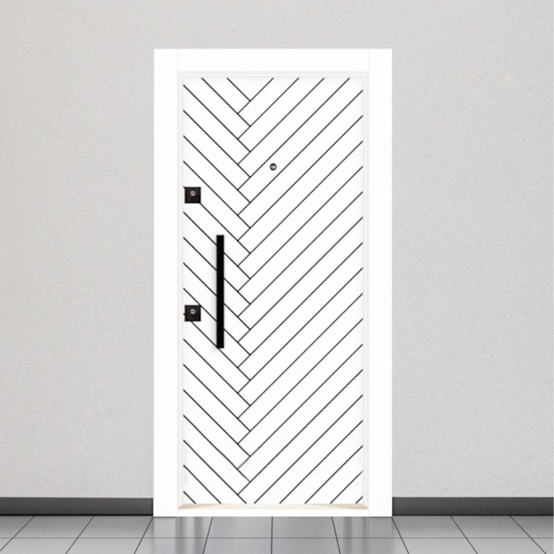 Rustic / White Steel Door RAW3002