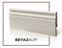 Kale Deluxe 10cm Süpürgelik Galata BeyazAlpi