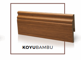 Kale Deluxe 10cm Süpürgelik Galata Koyu Bambu