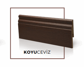 Kale Deluxe 10cm Süpürgelik Galata Koyu Ceviz