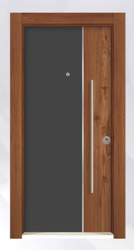DecoDoor Lüks Seri 5006 Çelik Kapı Antrasit-Saruhan