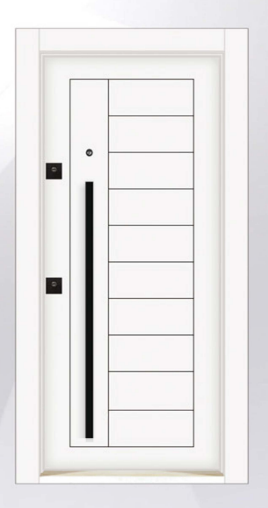 DecoDoor Kompozit Seri 6004 Çelik Kapı Beyaz