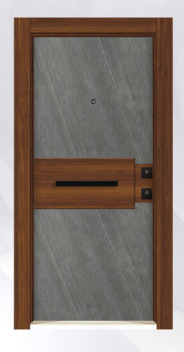 DecoDoor Doğal Taş Kompakt Seri 7002 Çelik Kapı Doğal Taş Kompakt