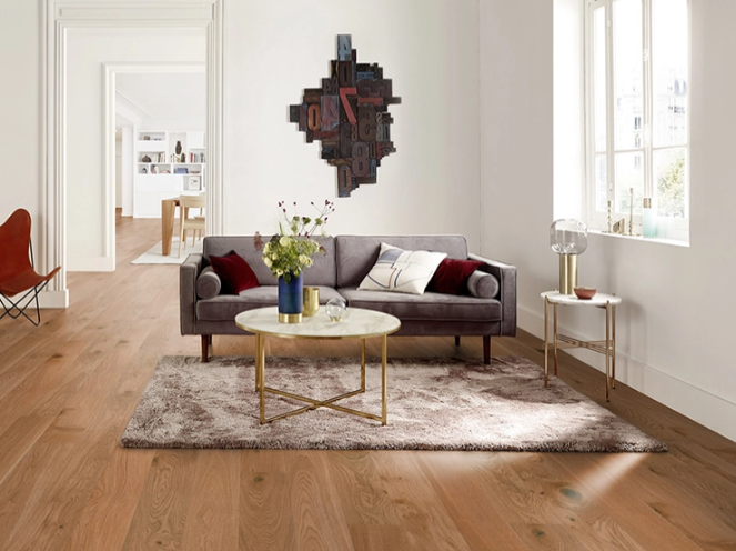 DesignFloor Derzli Laminant Parke 12mm SU GEÇİRMEZ Almond 529 Vogue Matt