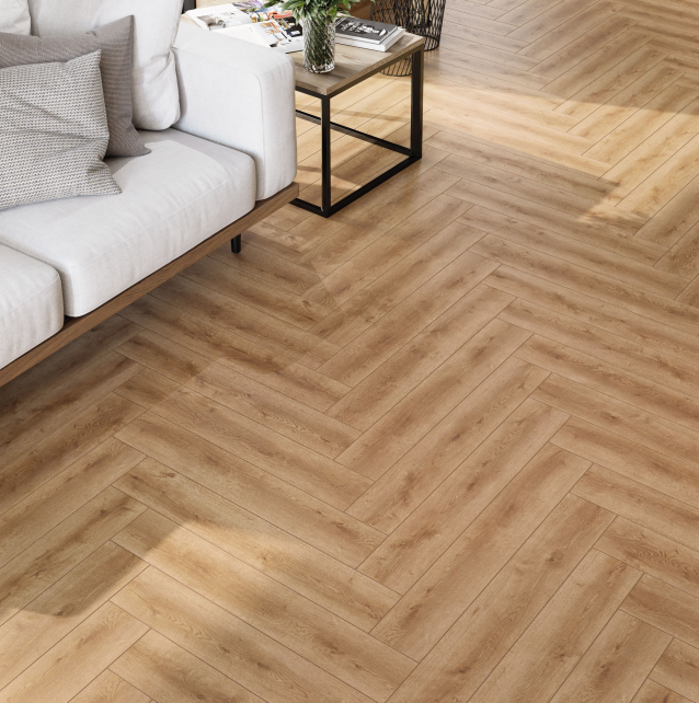 Çamsan Balıksırtı Laminant Parke 10mm Diamond Seri Balkan Meşe 722