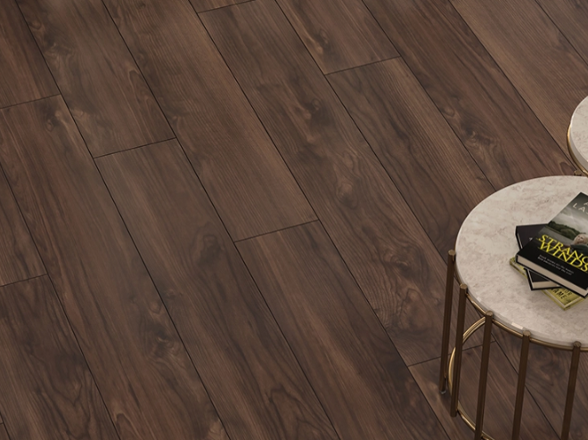 DesignFloor Derzli Laminant Parke 12mm SU GEÇİRMEZ C.Walnut 520 Vogue Matt